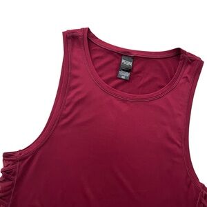 Victoria Sport Women’s S Dark Red Burgundy Mesh Sides Athletic Tank Top 36009463